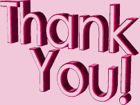 Różowy napis Thank You!